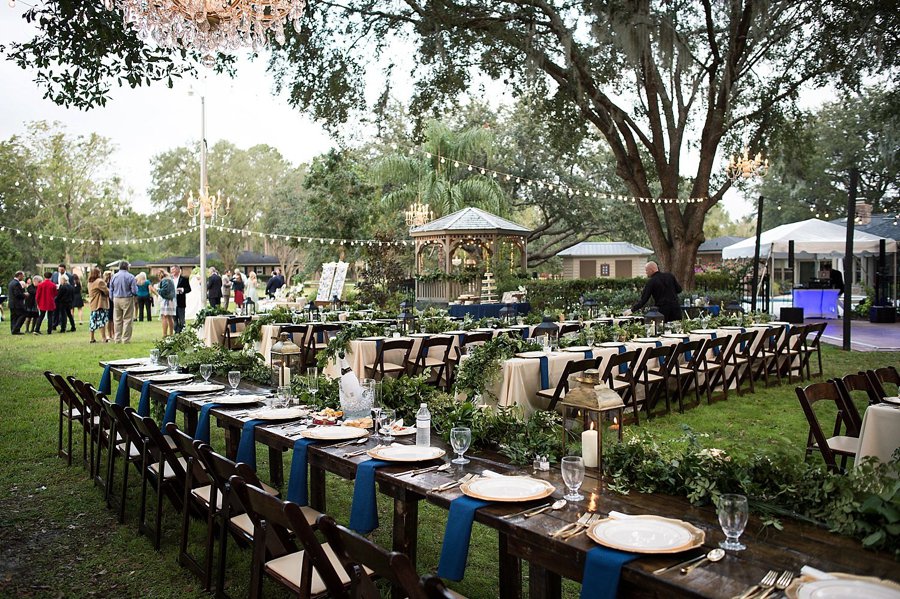 Rustic Elegant Navy & Green Jacksonville Wedding via TheELD.com