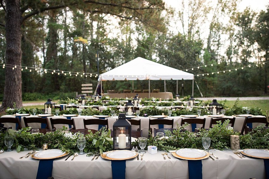 Rustic Elegant Navy & Green Jacksonville Wedding via TheELD.com