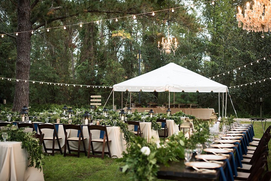 Rustic Elegant Navy & Green Jacksonville Wedding via TheELD.com