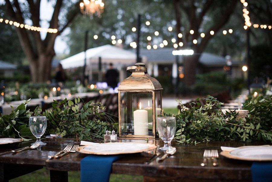 Rustic Elegant Navy & Green Jacksonville Wedding via TheELD.com