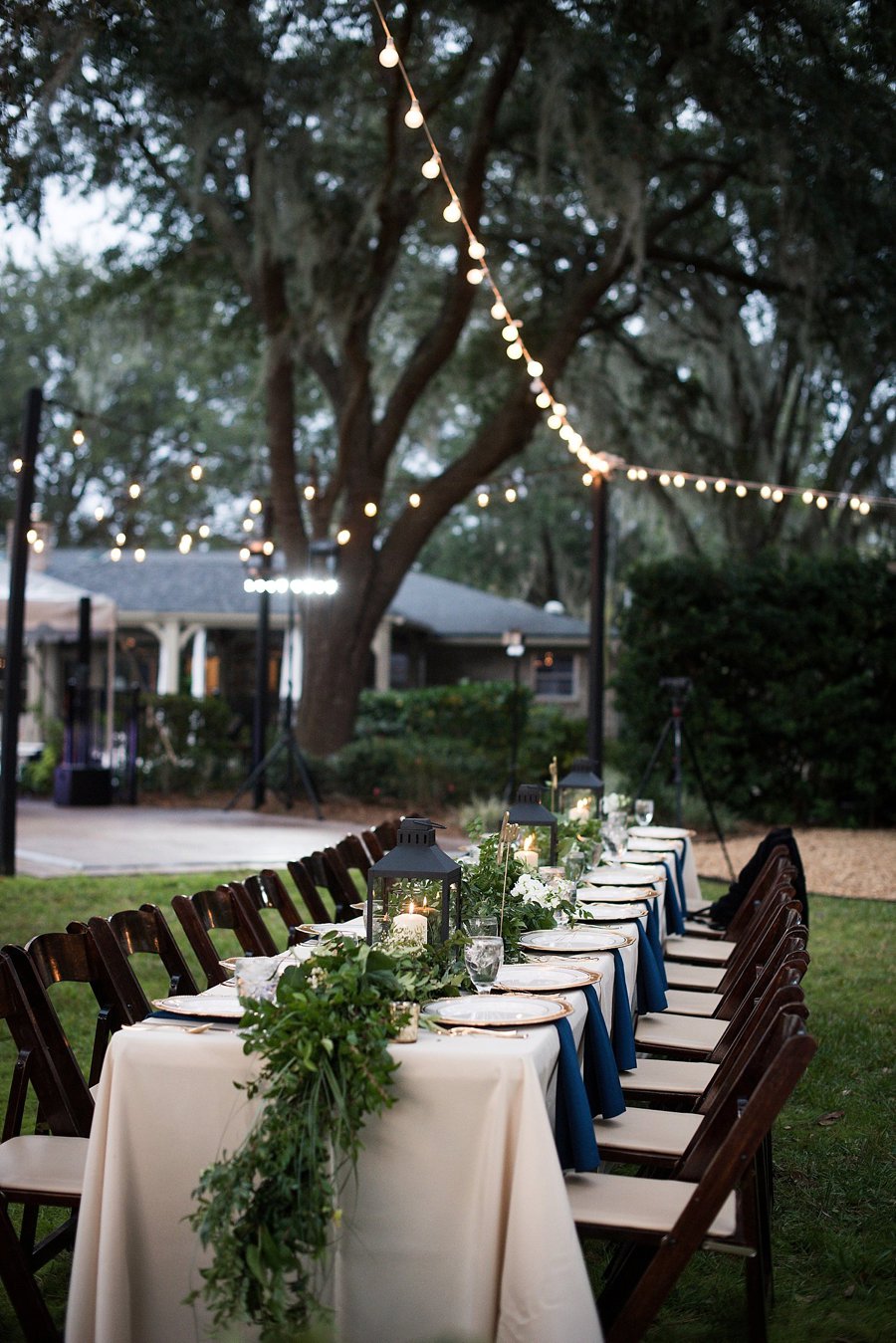 Rustic Elegant Navy & Green Jacksonville Wedding via TheELD.com