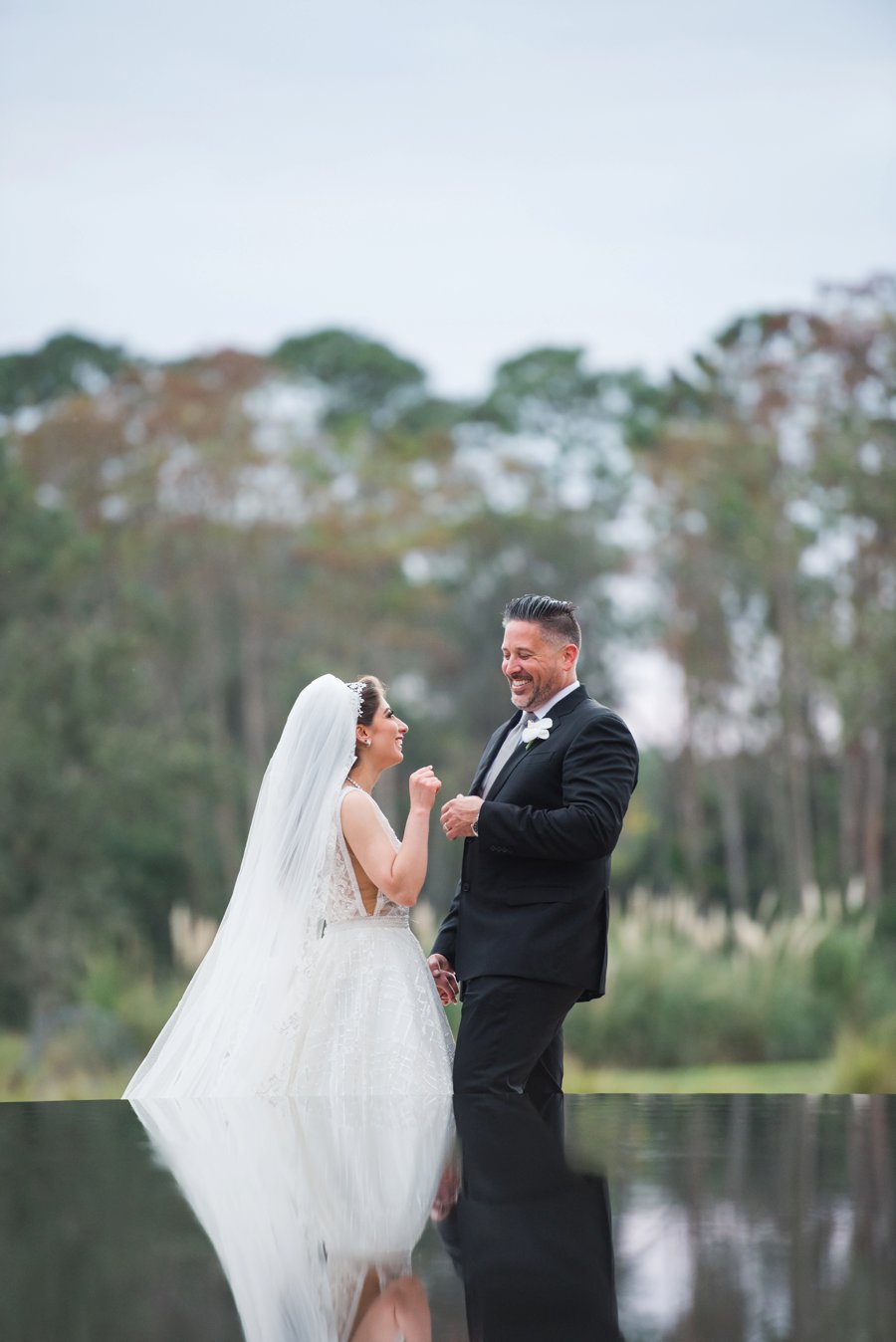 A Elegant Silver & White Black Tie Wedding via TheELD.com