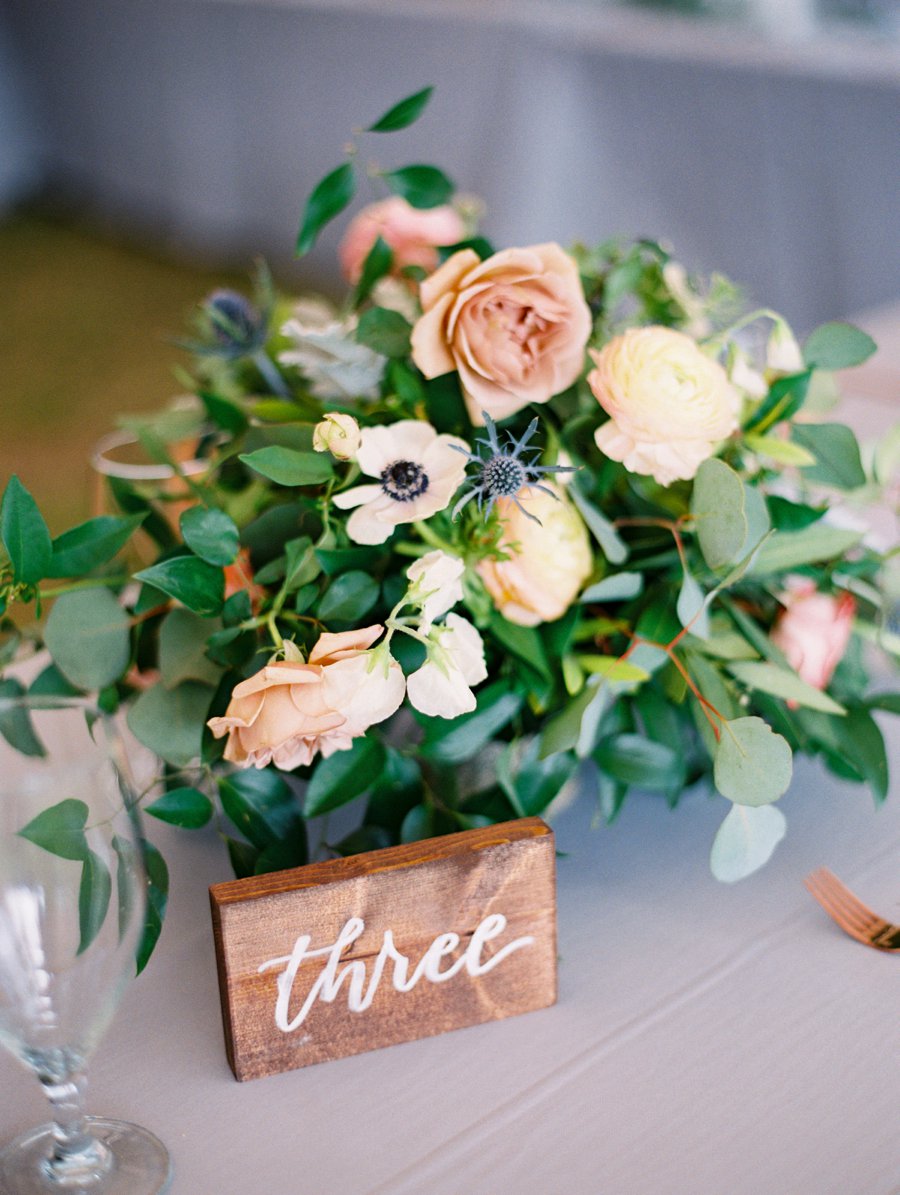 A Romantic Blue & Peach Texas Wedding Day via TheELD.com