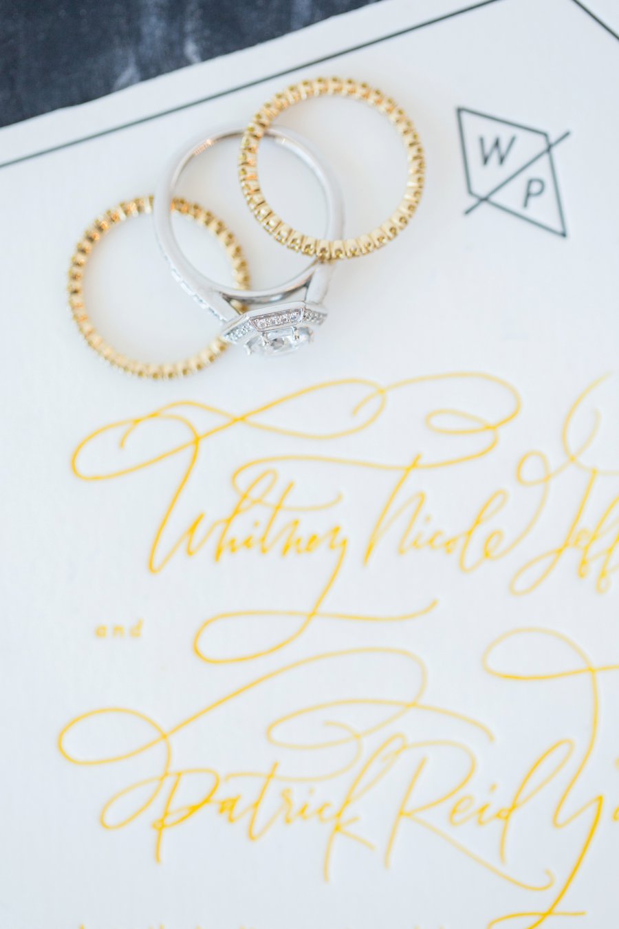 Black & Yellow Modern Minimalist Wedding Ideas via TheELD.com