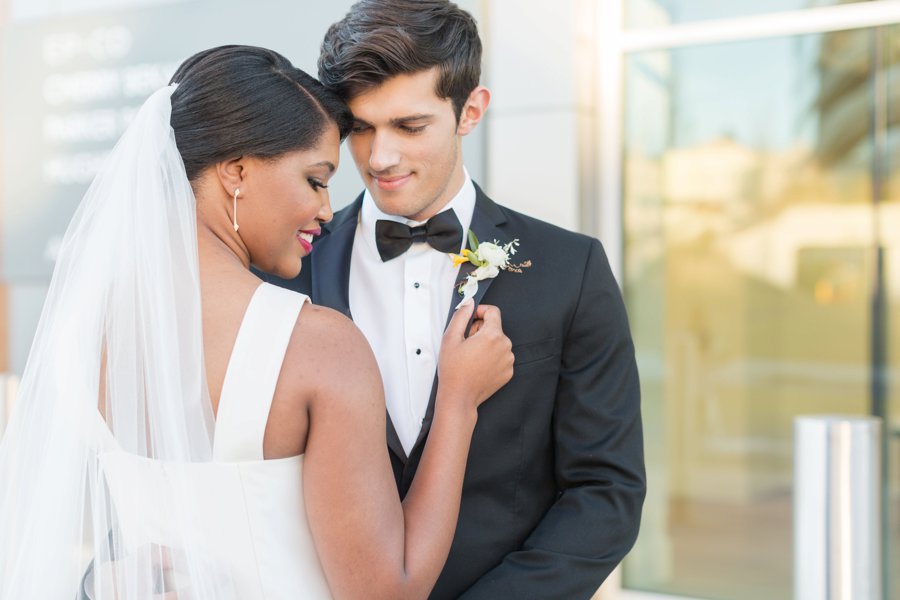 Black & Yellow Modern Minimalist Wedding Ideas via TheELD.com