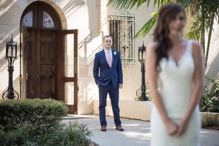 A Pink & Gold Mediterranean Inspired Florida Wedding via TheELD.com