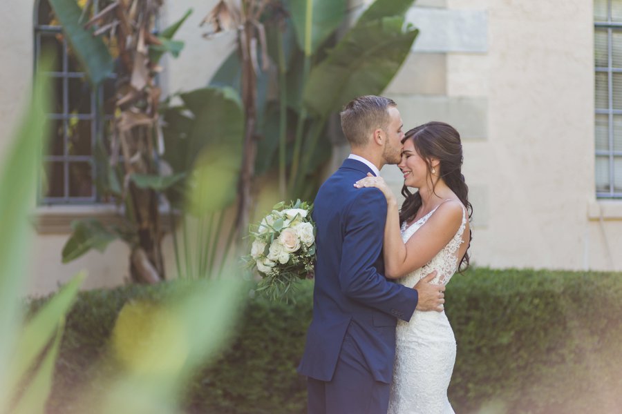 A Pink & Gold Mediterranean Inspired Florida Wedding via TheELD.com