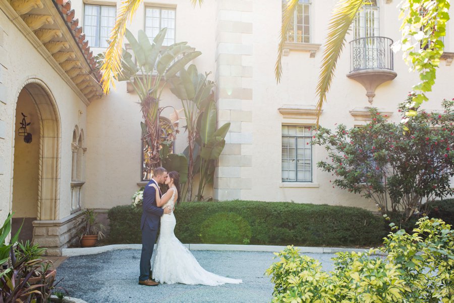 A Pink & Gold Mediterranean Inspired Florida Wedding via TheELD.com