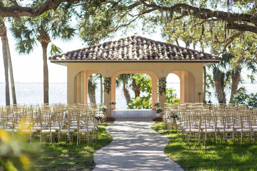 A Pink & Gold Mediterranean Inspired Florida Wedding via TheELD.com