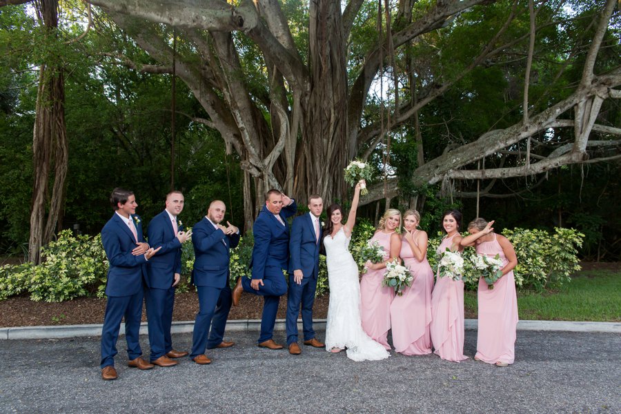 A Pink & Gold Mediterranean Inspired Florida Wedding via TheELD.com