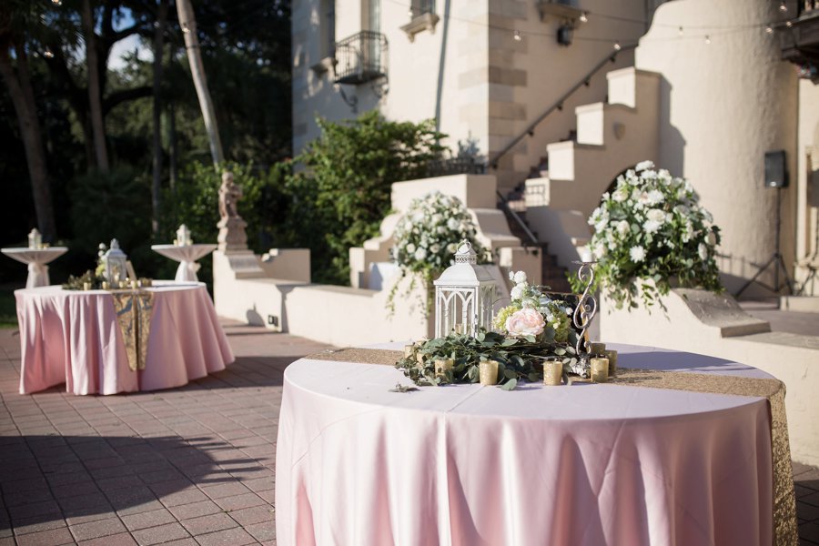 A Pink & Gold Mediterranean Inspired Florida Wedding via TheELD.com