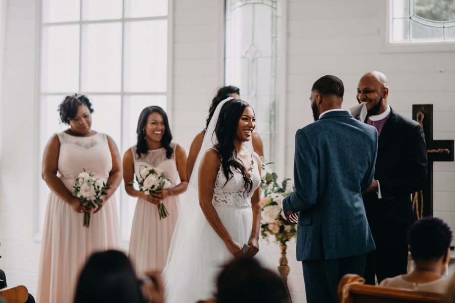 A Navy & Blush Rustic Elegant Central Florida Wedding via TheELD.com