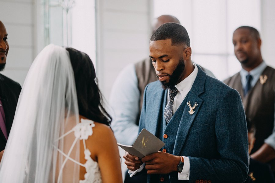 A Navy & Blush Rustic Elegant Central Florida Wedding via TheELD.com