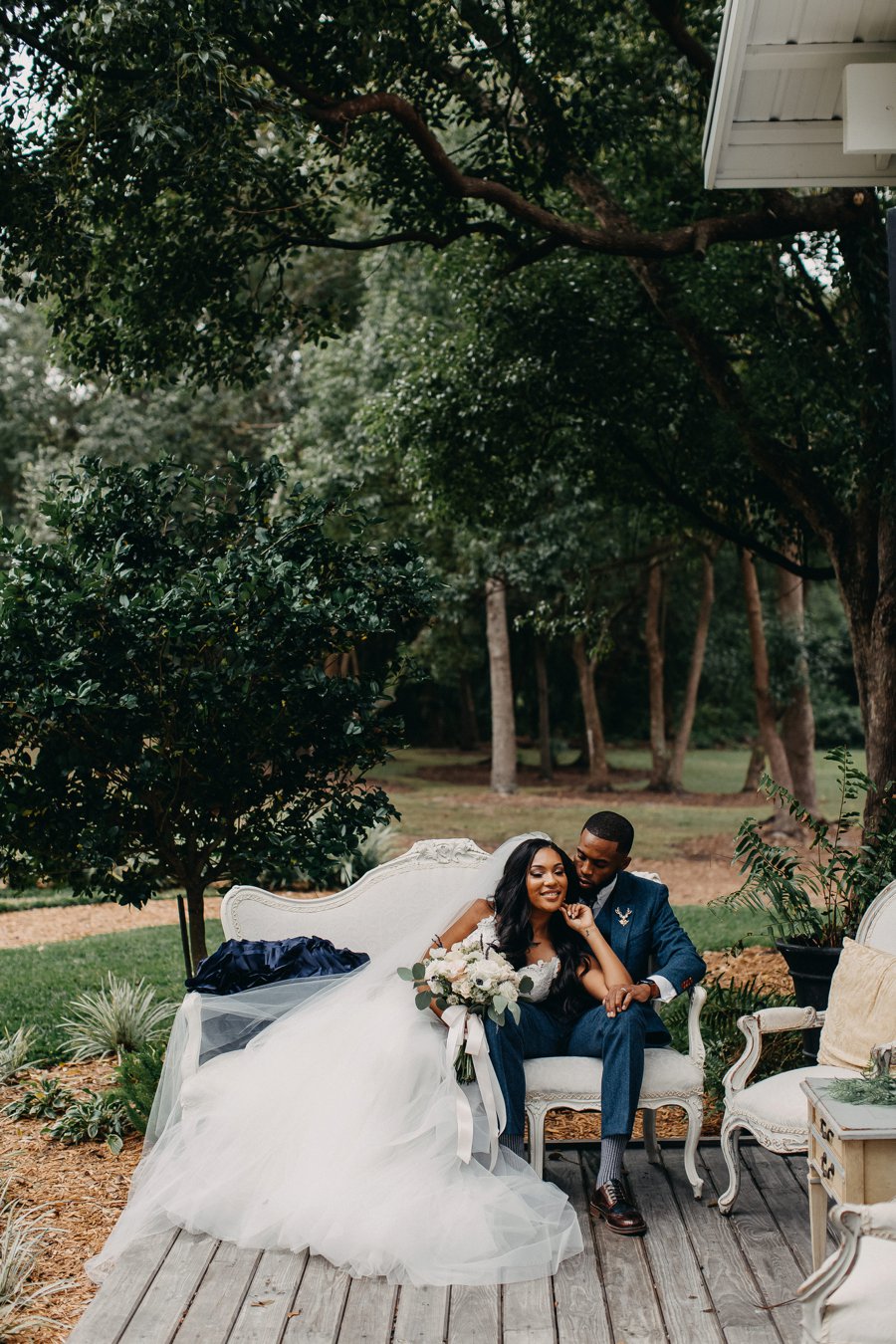 A Navy & Blush Rustic Elegant Central Florida Wedding via TheELD.com