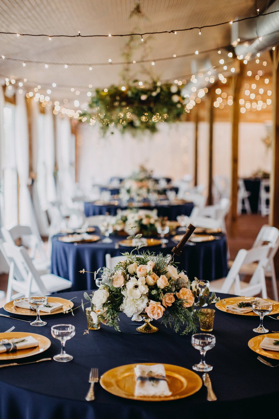 A Navy & Blush Rustic Elegant Central Florida Wedding via TheELD.com