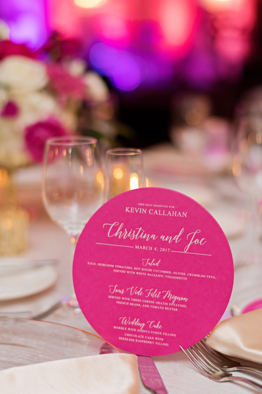 An Elegant Fuchsia Winter Park Wedding via TheELD.com