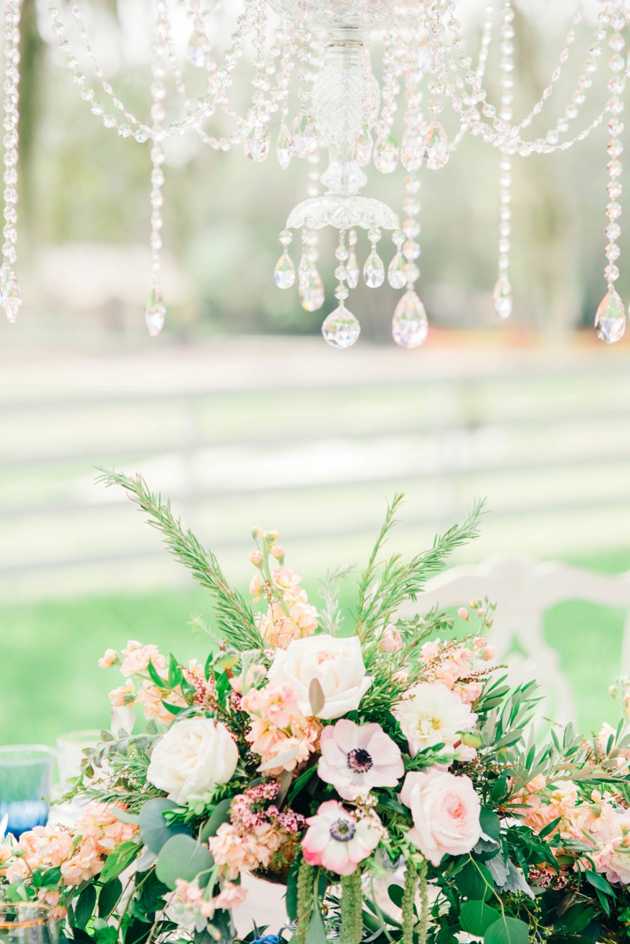 Blue & Blush Chambray Inspired Wedding Ideas via TheELD.com