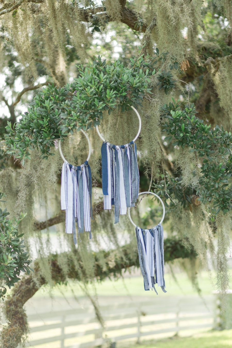 Blue & Blush Chambray Inspired Wedding Ideas via TheELD.com