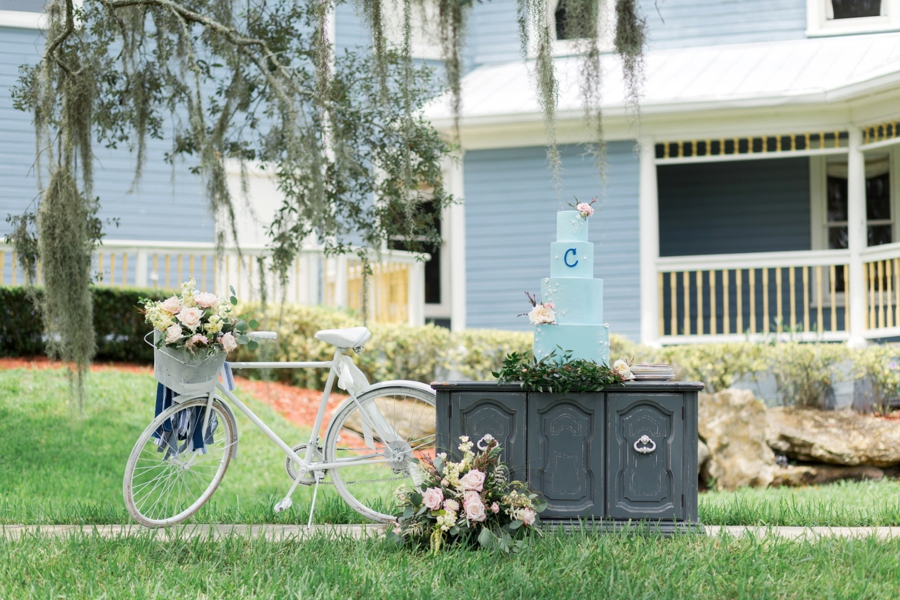 Blue & Blush Chambray Inspired Wedding Ideas via TheELD.com