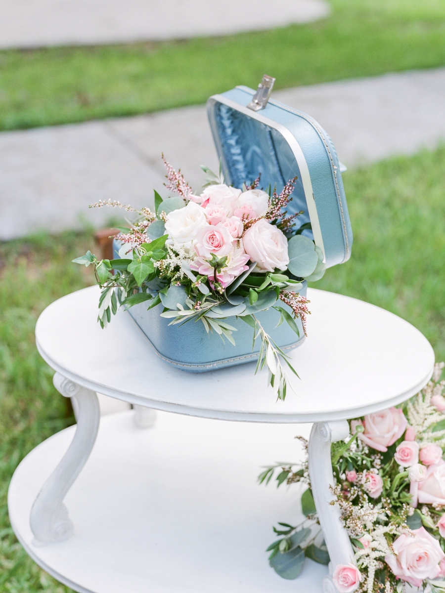 Blue & Blush Chambray Inspired Wedding Ideas via TheELD.com