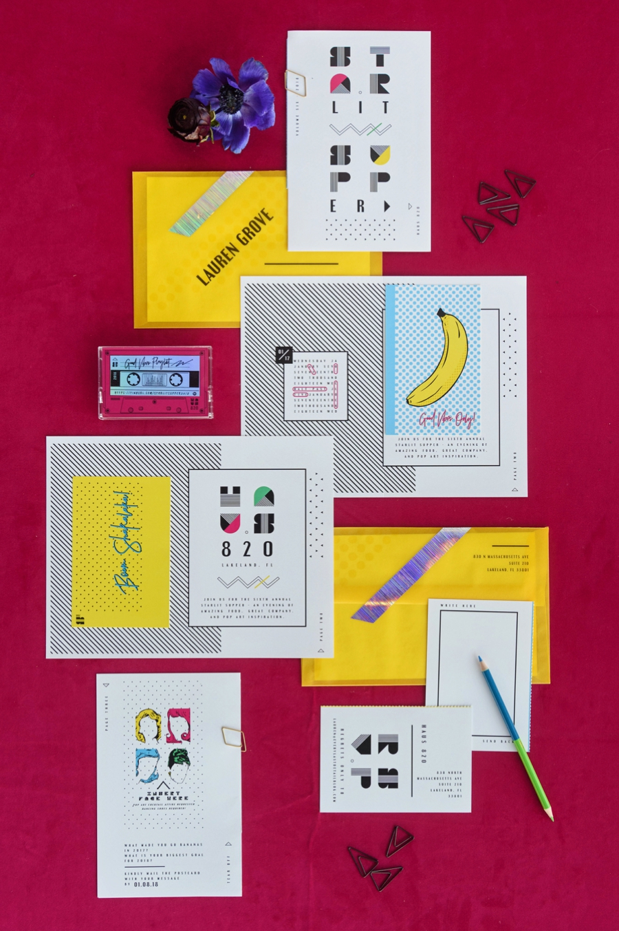 Colorful, Modern Pop Art Inspired Wedding Ideas via TheELD.com