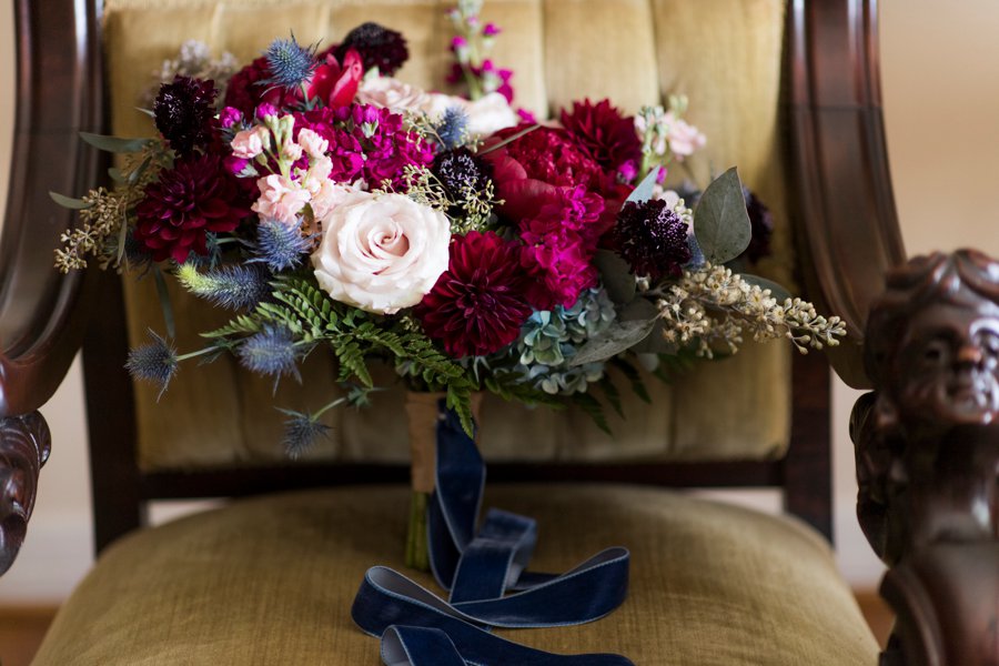 A Jewel toned Elegant Backyard Wedding In Alabama via TheELD.com