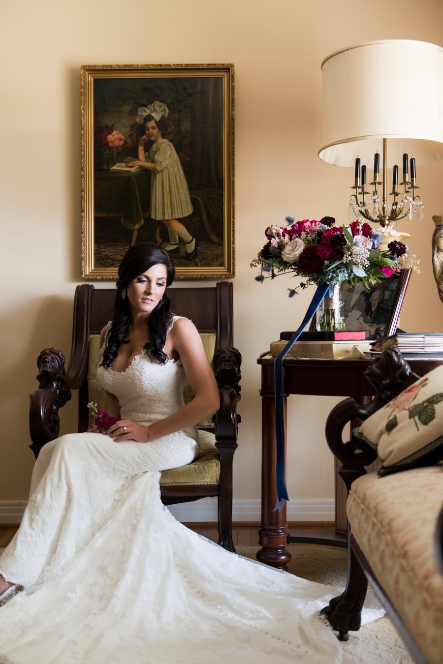 A Jewel toned Elegant Backyard Wedding In Alabama via TheELD.com