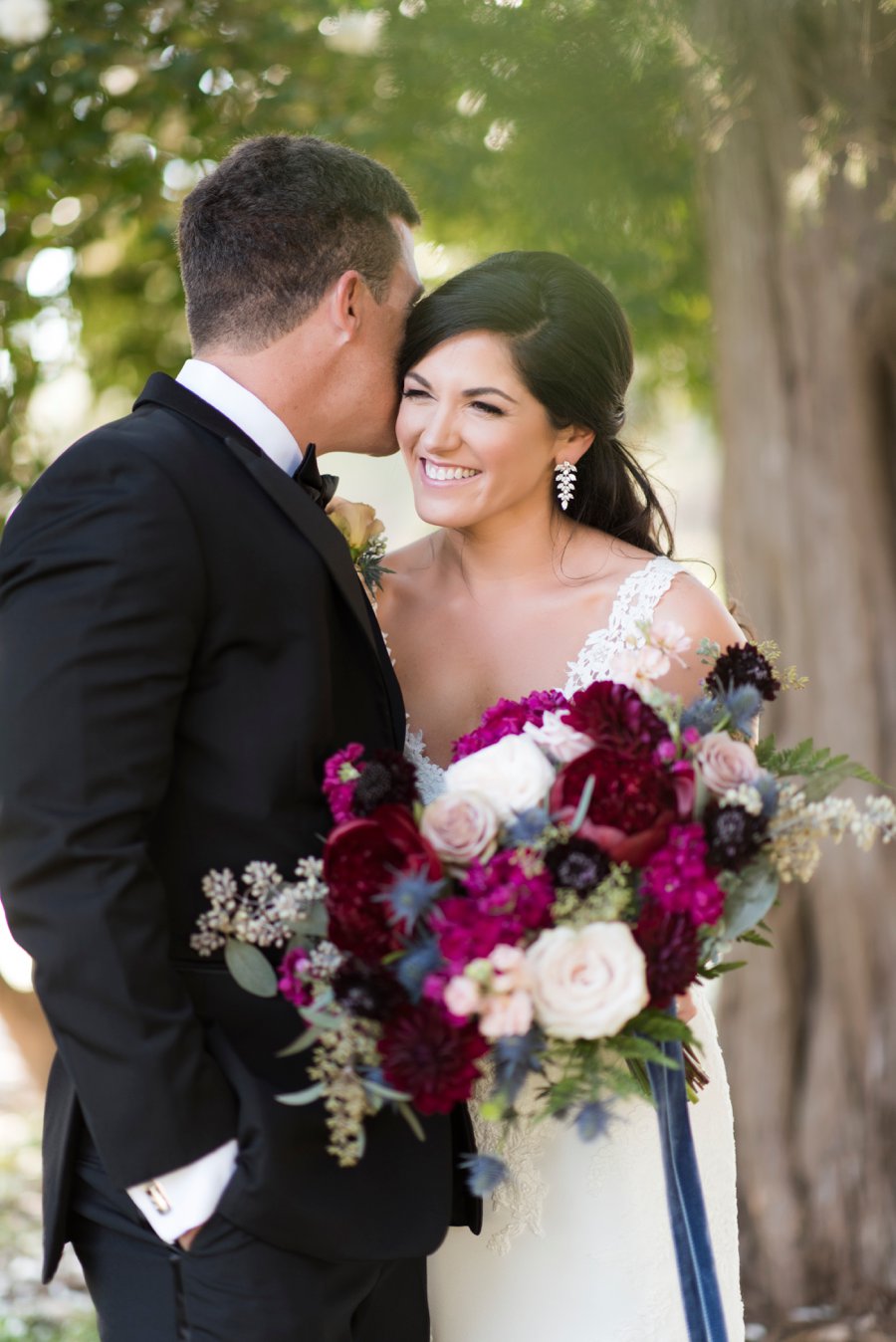 A Jewel toned Elegant Backyard Wedding In Alabama via TheELD.com