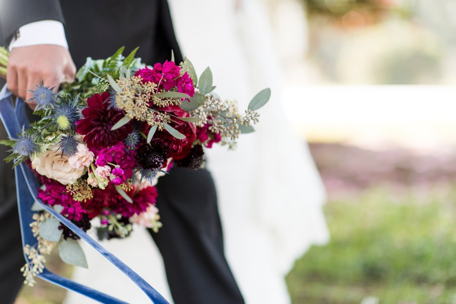 A Jewel toned Elegant Backyard Wedding In Alabama via TheELD.com