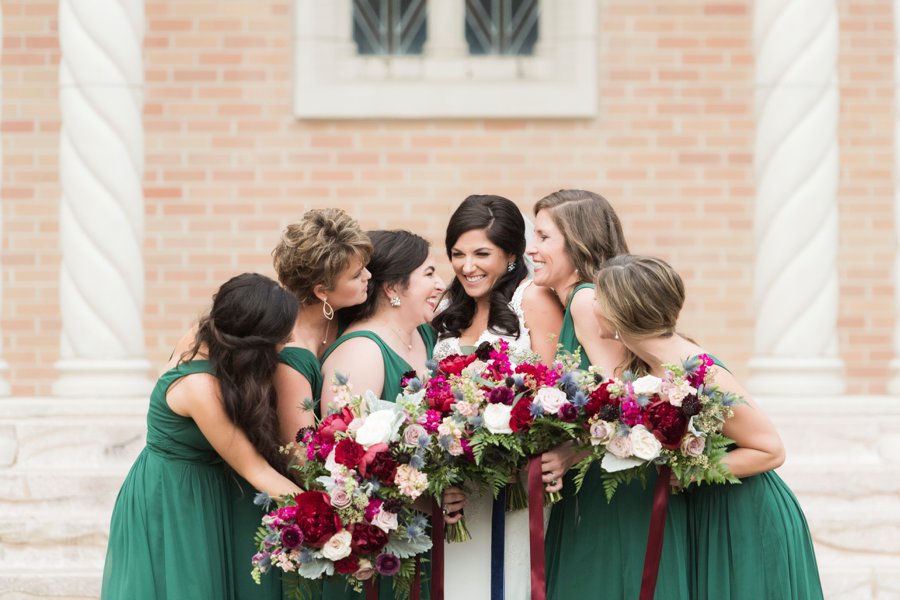 A Jewel toned Elegant Backyard Wedding In Alabama via TheELD.com