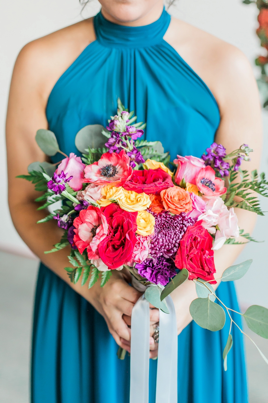 A Colorful Modern Elegant Charlotte Wedding via TheELD.com