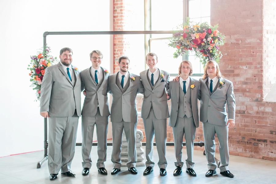 A Colorful Modern Elegant Charlotte Wedding via TheELD.com