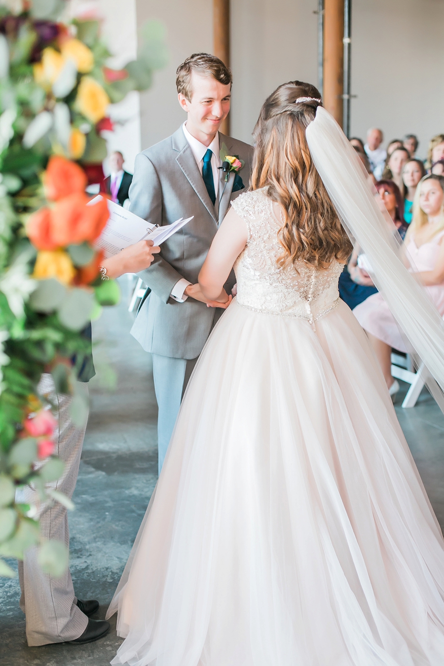 A Colorful Modern Elegant Charlotte Wedding via TheELD.com