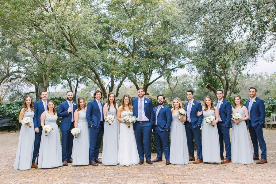 A Navy Garden Inspired Winter Park Wedding via TheELD.com