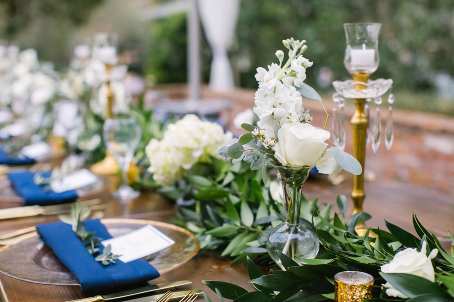 A Navy Garden Inspired Winter Park Wedding via TheELD.com