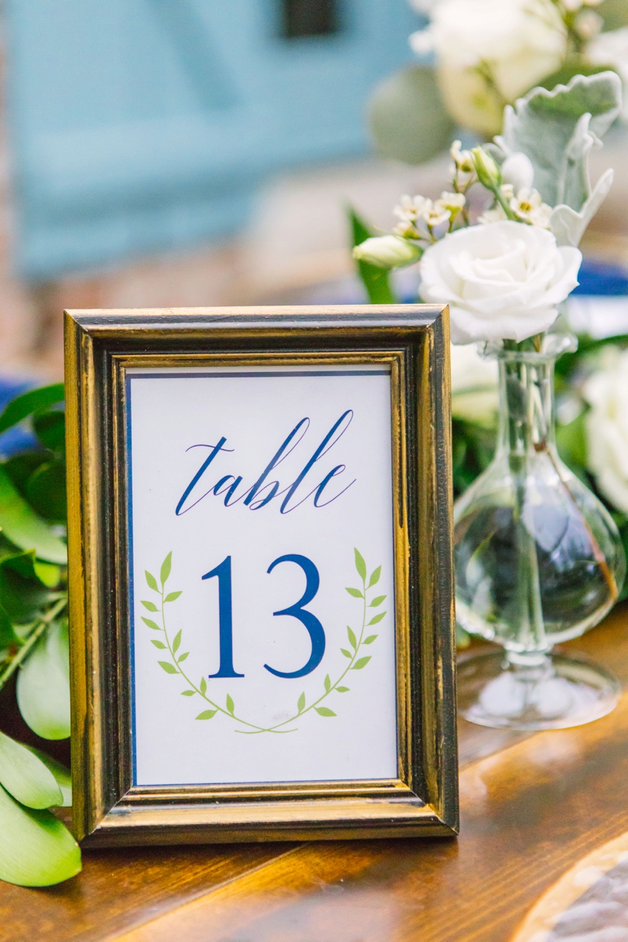 A Navy Garden Inspired Winter Park Wedding via TheELD.com