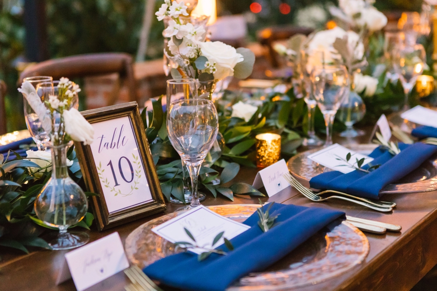 A Navy Garden Inspired Winter Park Wedding via TheELD.com