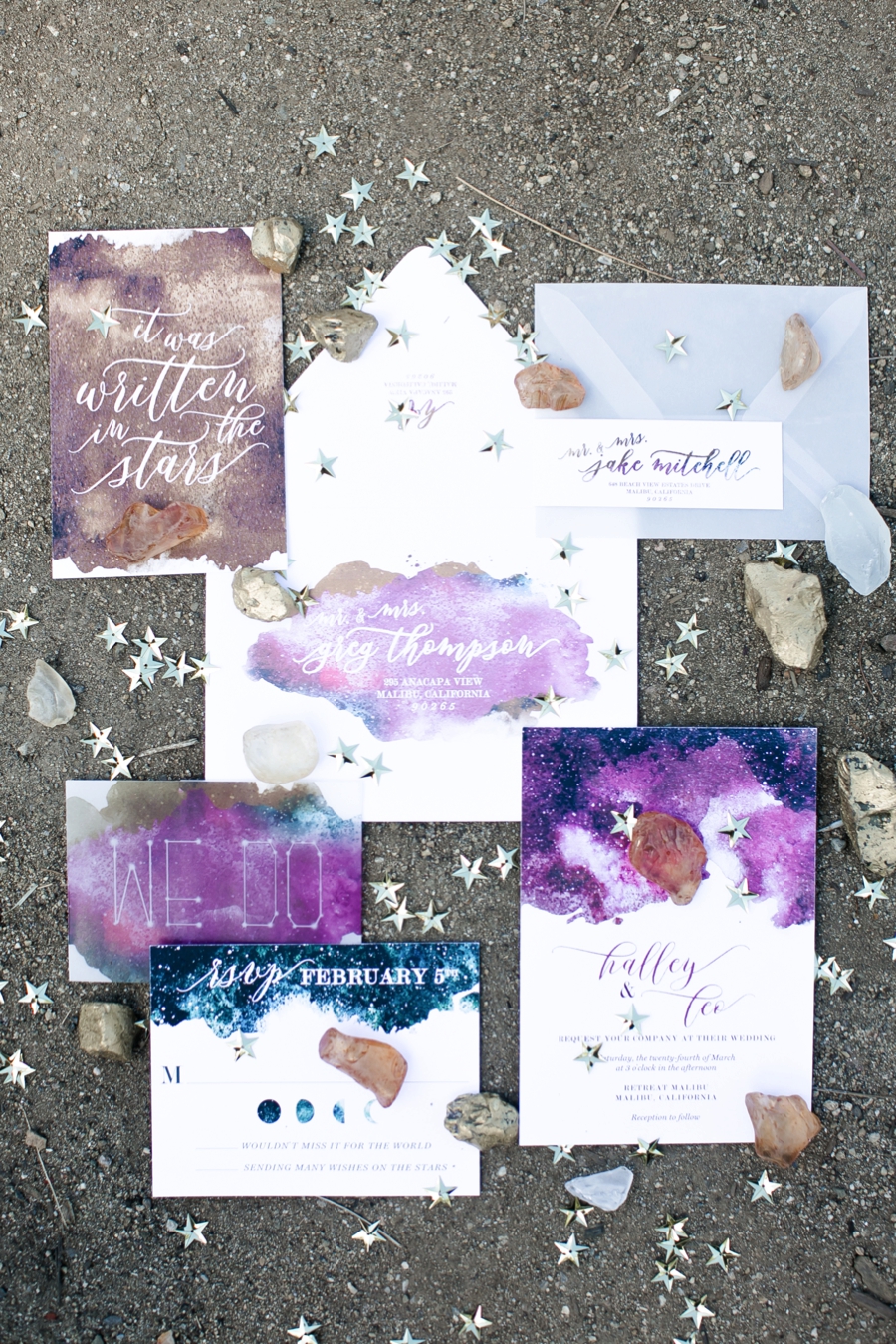 Chic Celestial Inspired Wedding Ideas via TheELD.com