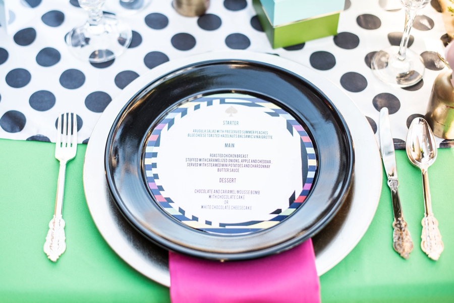 Colorful & Modern Kate Spade Inspired Wedding Ideas via TheELD.com