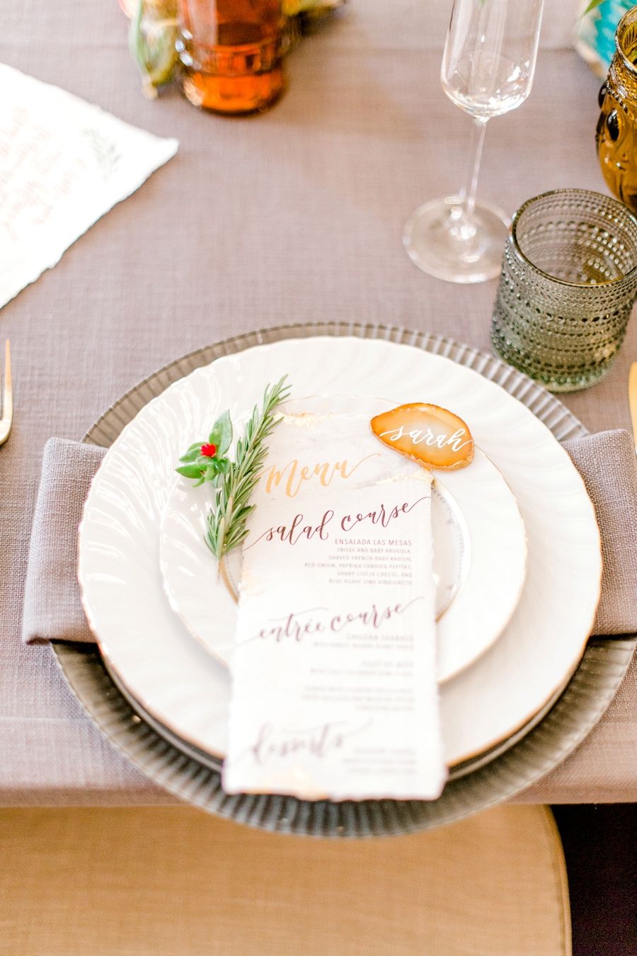 Elegant Earth Toned Wedding Ideas via TheELD.com