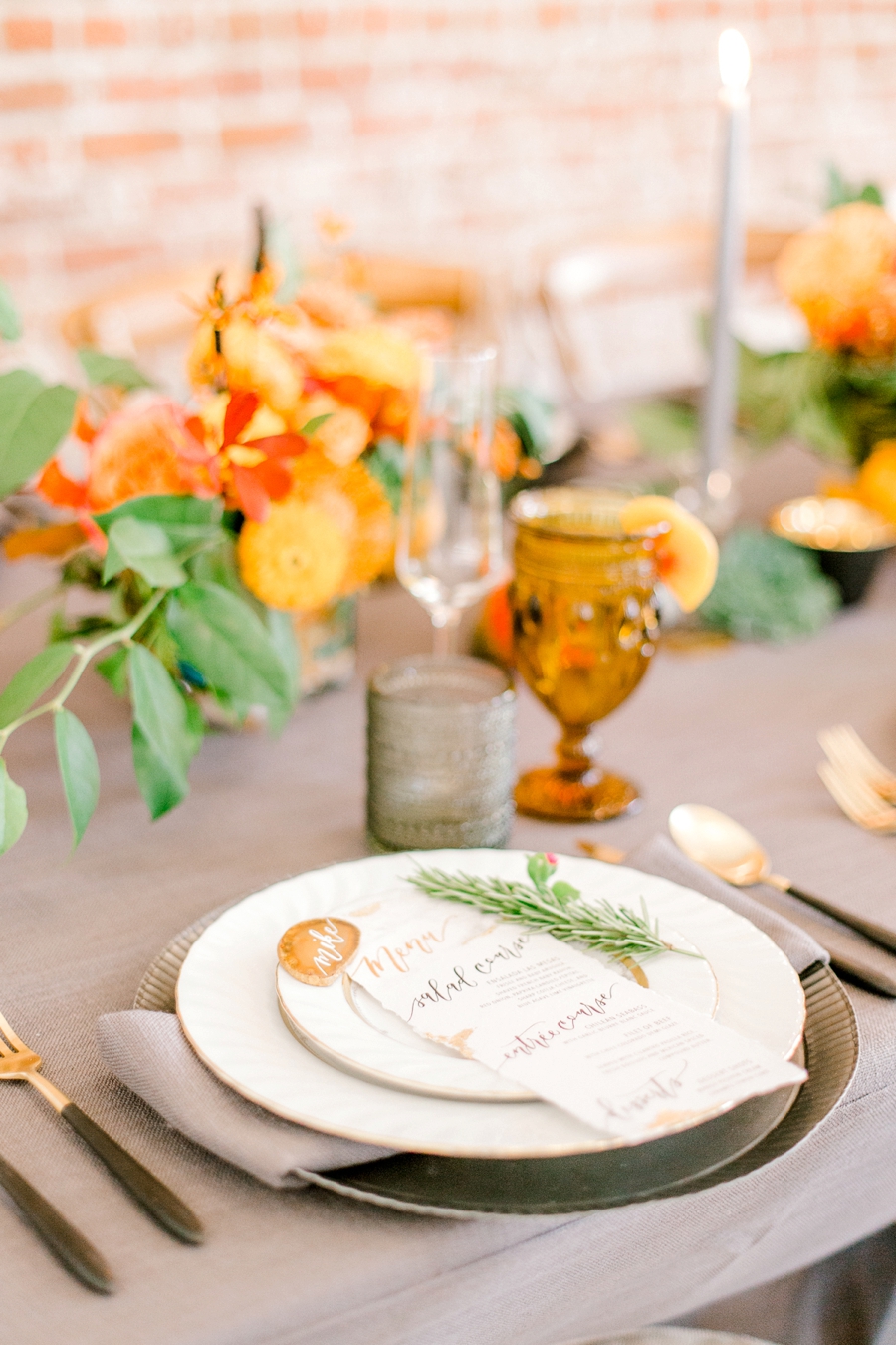 Elegant Earth Toned Wedding Ideas via TheELD.com