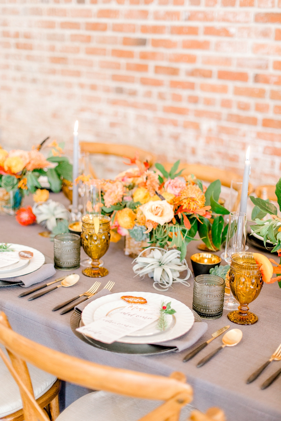 Elegant Earth Toned Wedding Ideas via TheELD.com