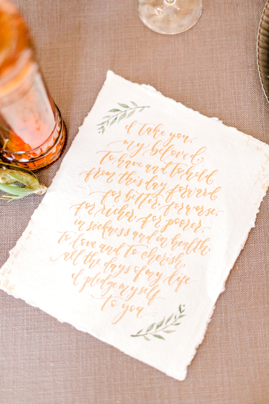 Elegant Earth Toned Wedding Ideas via TheELD.com