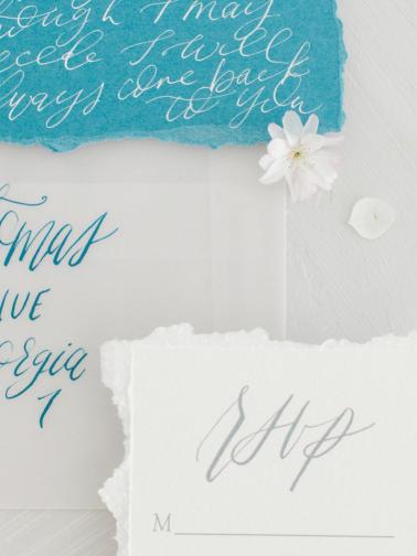 Modern Elegant Blue and Gray Wedding Ideas via TheELD.com