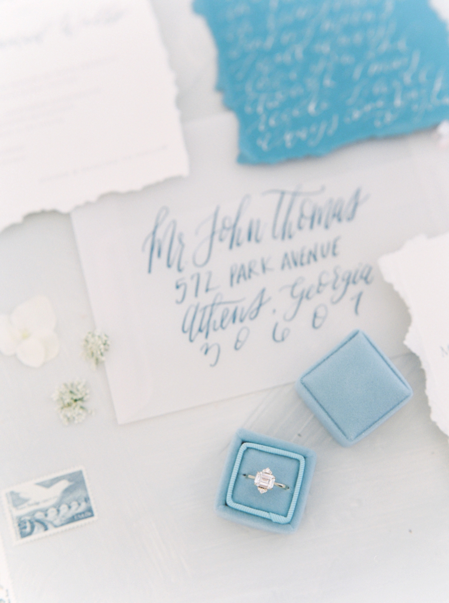 Modern Elegant Blue and Gray Wedding Ideas via TheELD.com