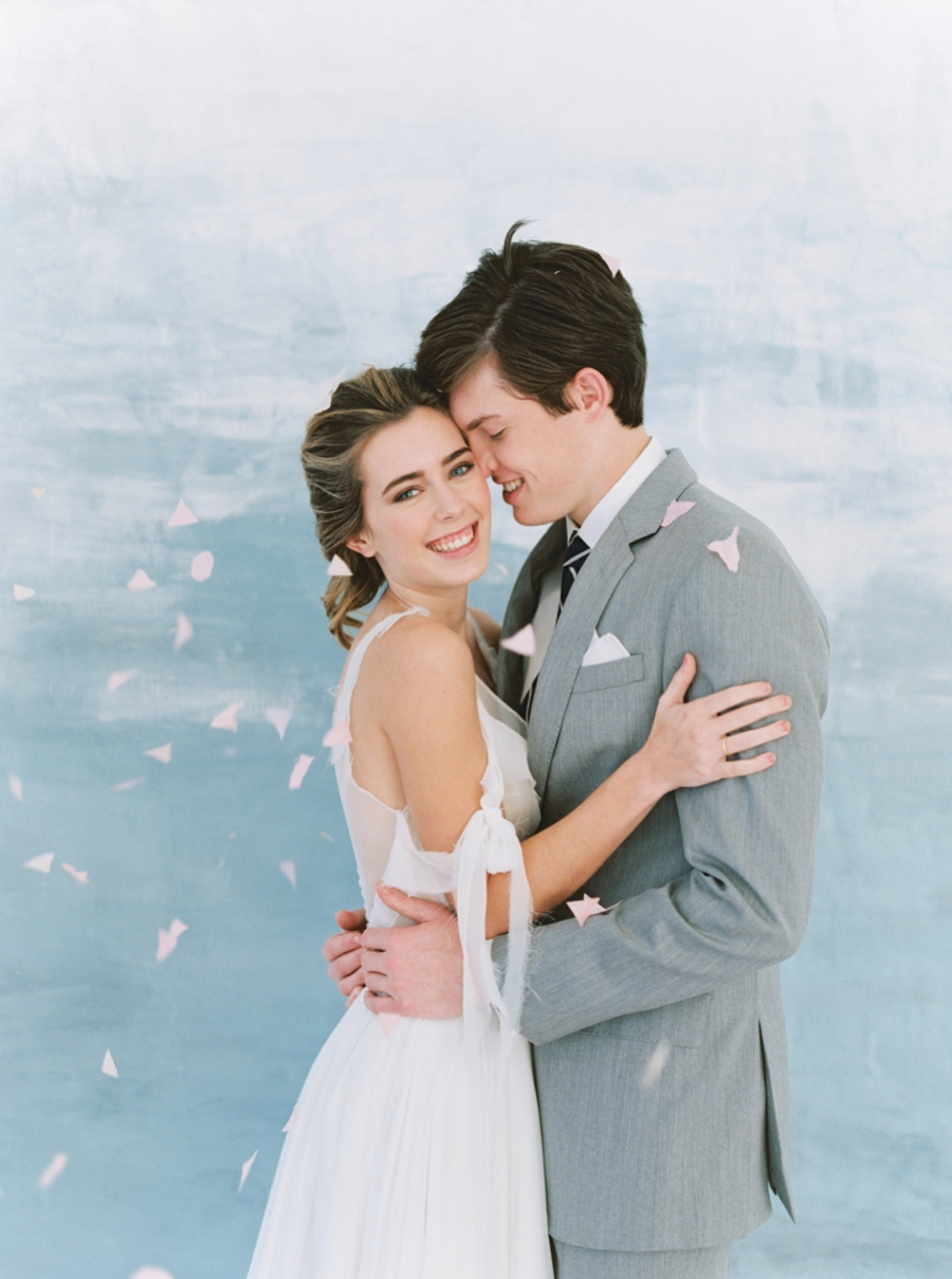 Modern Elegant Blue and Gray Wedding Ideas via TheELD.com