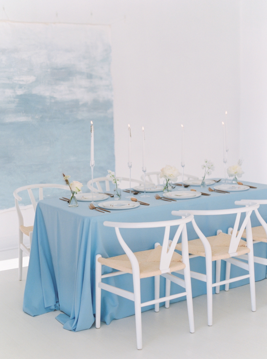 Modern Elegant Blue and Gray Wedding Ideas via TheELD.com