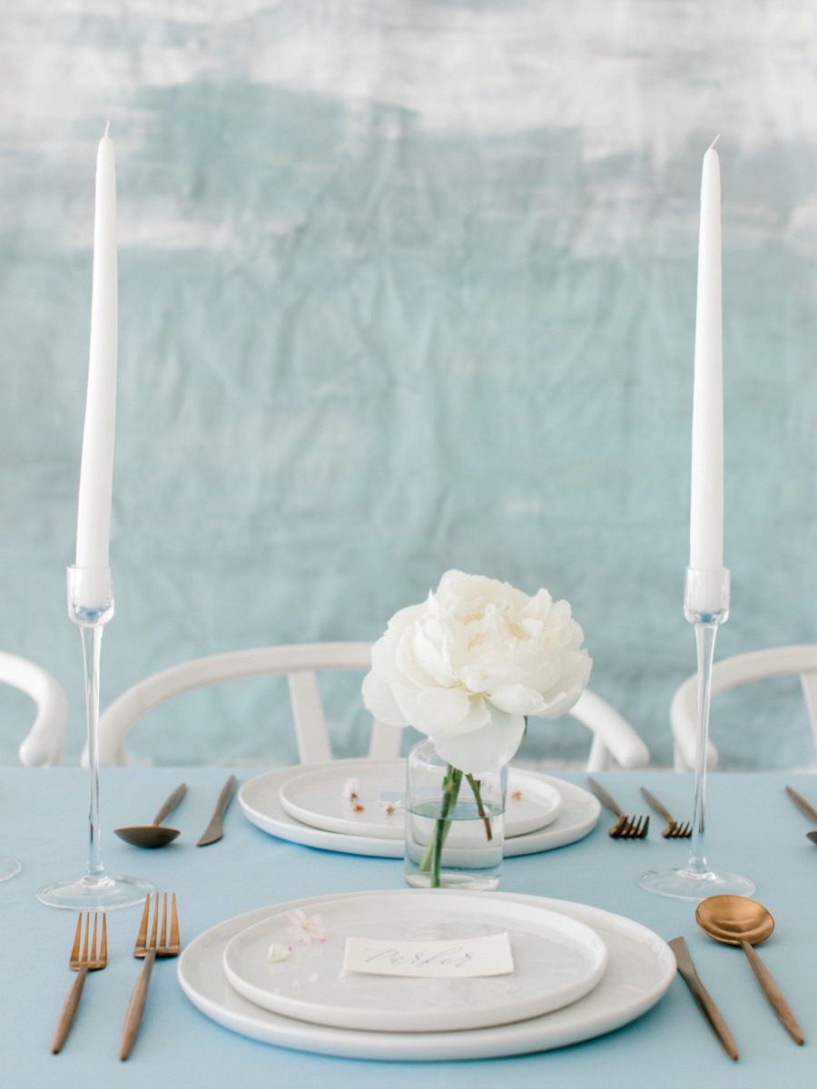 Modern Elegant Blue and Gray Wedding Ideas via TheELD.com