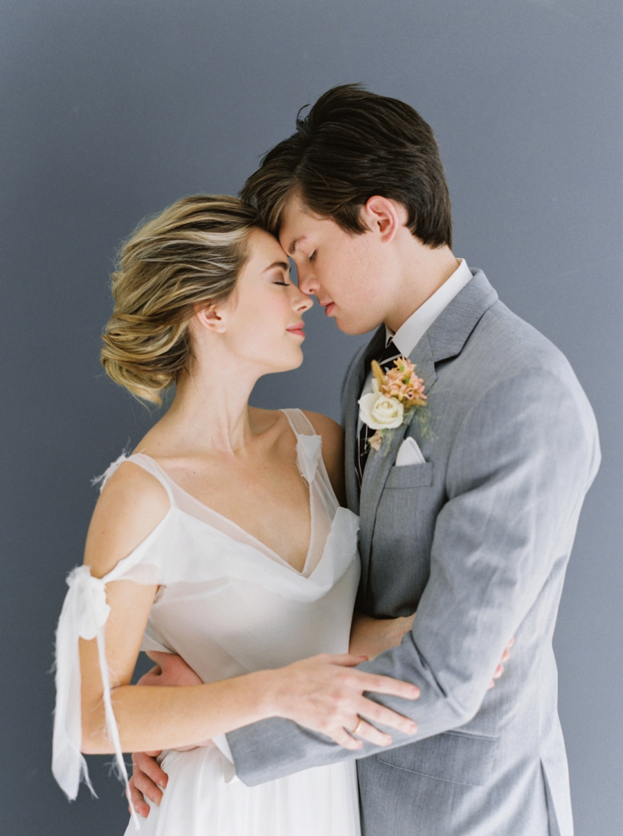 Modern Elegant Blue and Gray Wedding Ideas via TheELD.com