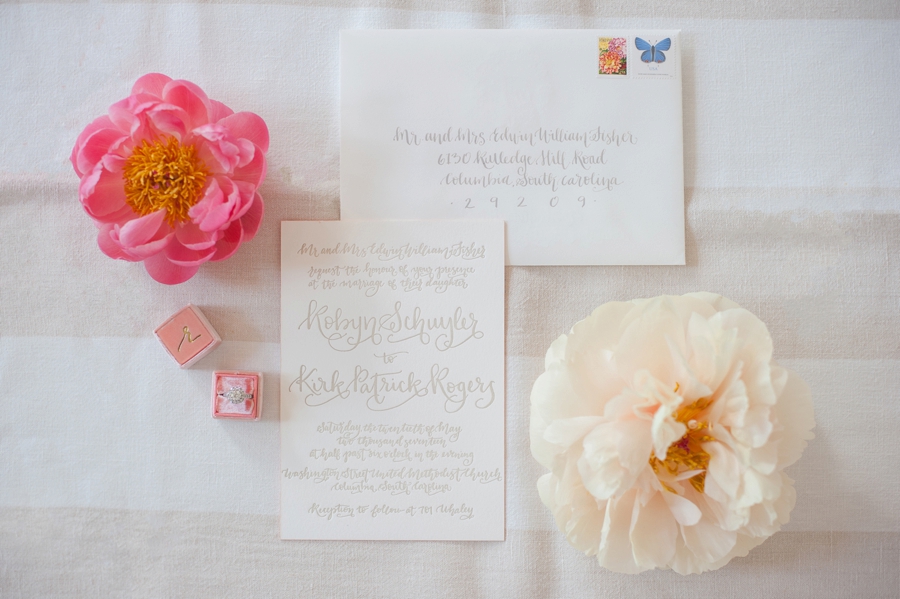 A Romantic Pink South Carolina Wedding via TheELD.com